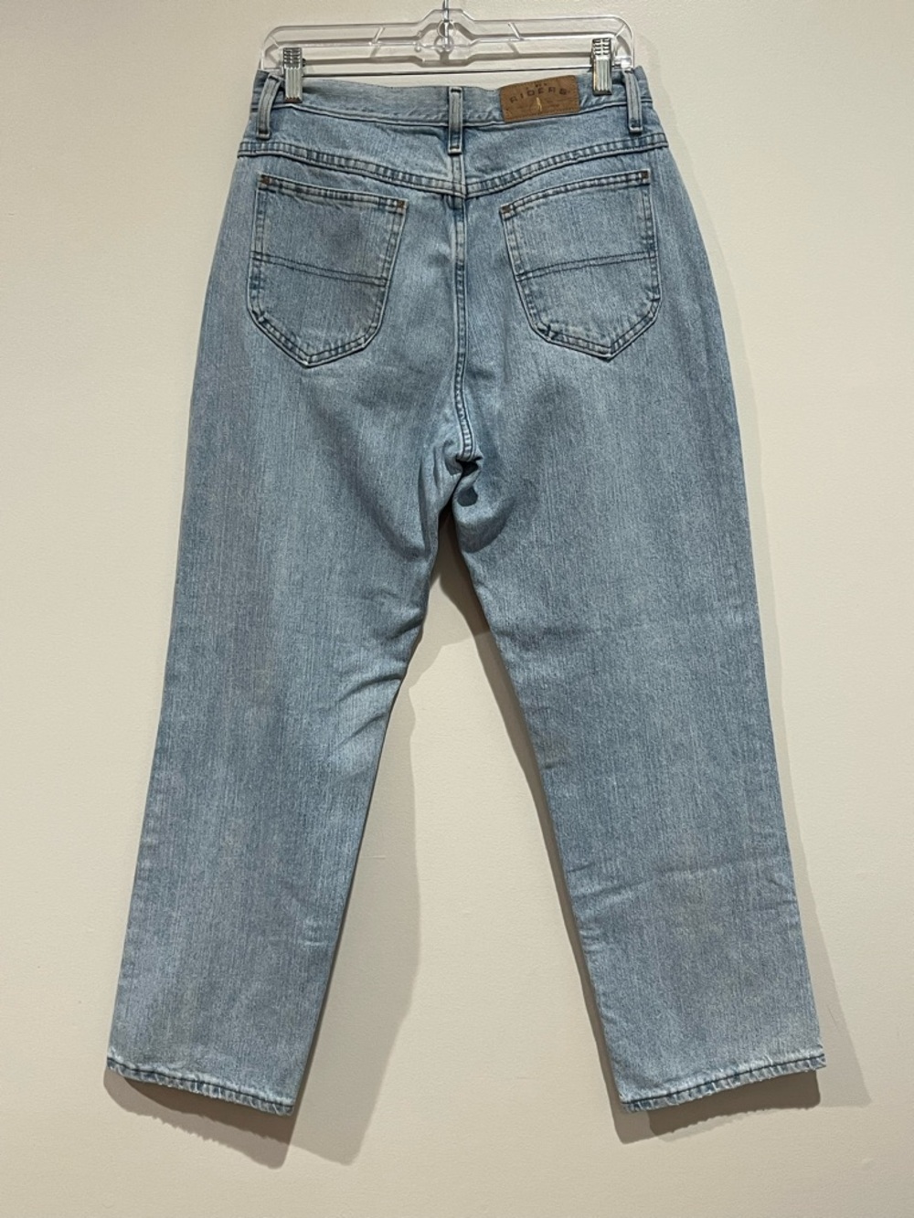 Vtg Riders By Lee Mom Jeans Womens 12P High Rise Light Wash 90s